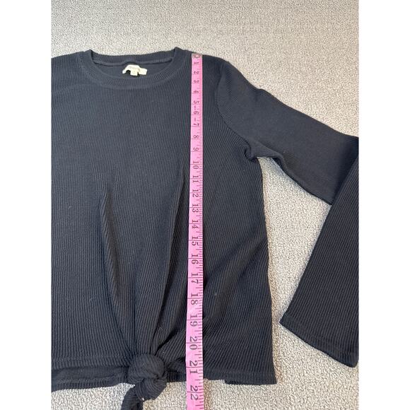 Madewell Top Crewneck Long Sleeve Ribbed Basic Size Medium - Picture 6 of 7